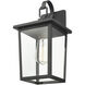 Fetterton 1 Light 14 inch Powder Coated Black Outdoor Wall Sconce